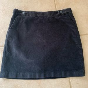 Banana Republic Black Corduroy Skirt